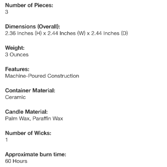 Hearth & Hand NWT 3pc Scented Candles In Ceramic Jars  Basil/Lemon/Thyme - Picture 5 of 5